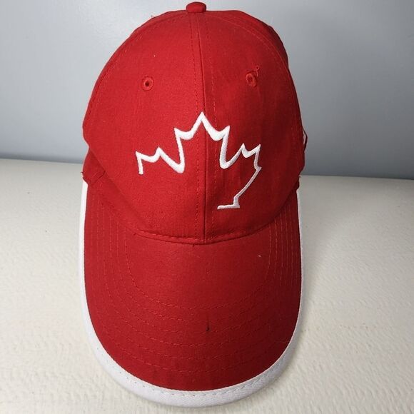 Stone Age Partial Leaf Embroidered Canada Cap Hat Canadian Maple Leaf New W/Tags - Picture 2 of 4